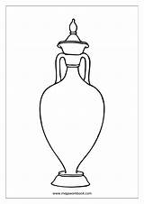Urn Coloring Miscellaneous Sheet Megaworkbook Grecian Sheets Template sketch template