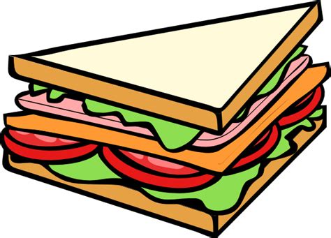 Sandwich Half 3 Clip Art At Vector Clip Art