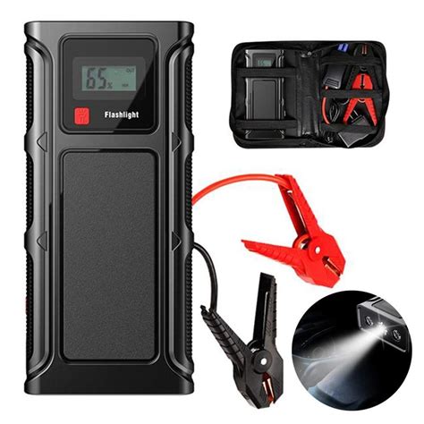 ylovow portable jump starter auto battery booster amp peak   dual usb smart charging
