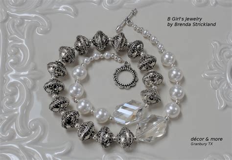 pearl silver  white silver pearls create white jewelry jewlery jewerly schmuck jewels