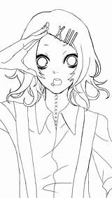 Ghoul Tokyo Anime Suzuya Juuzou Coloring Chibi Pages Template Lineart sketch template