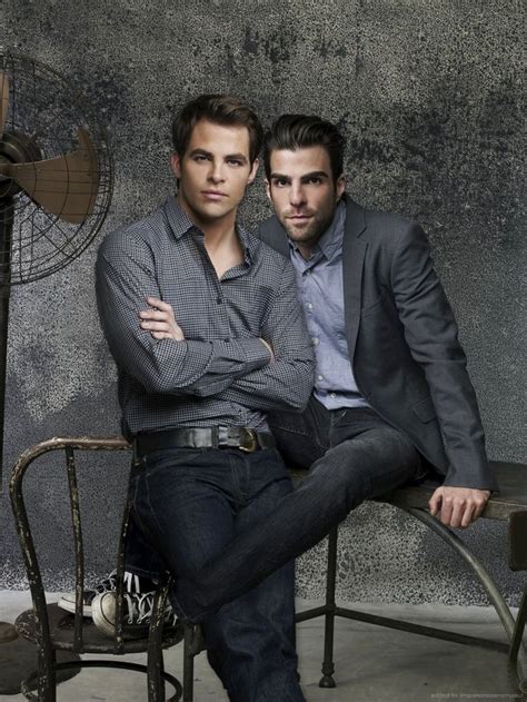 Chris Pine And Zachary Quinto Zachary Quinto And Chris