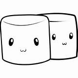 Marshmallows Drawing Draw Cute Food Clipart Step Kids Marshmallow Coloring Cartoon Hellokids Pages Marshmellow Foods Kawaii Drawings Faces Tutorials Small sketch template