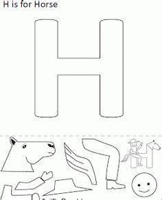 er  momma alphabet crafts  template    horse