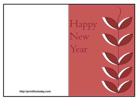 printable happy  year cards