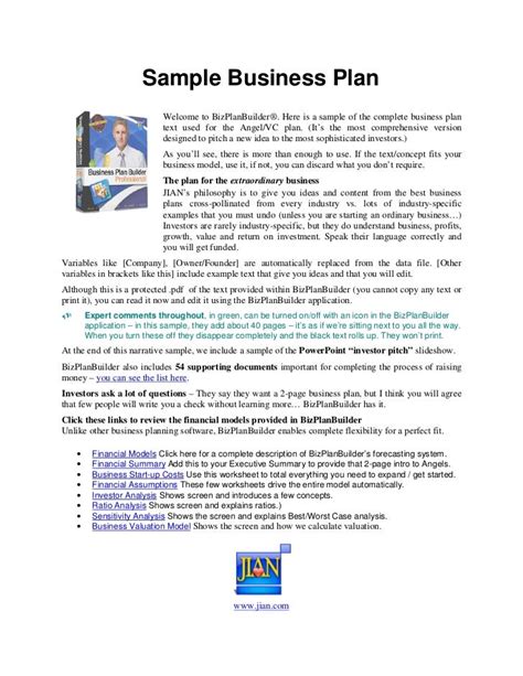 aptitudes dun entrepreneur business plan sample