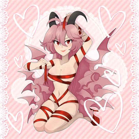 rule 34 1girls areola slip demon demon girl demon horns demon wings