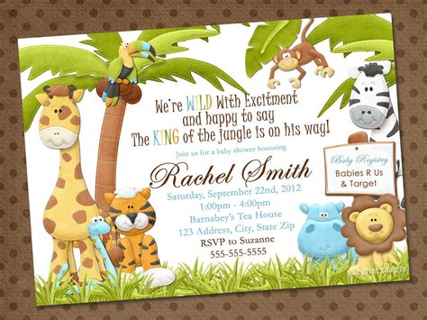 printable safari birthday invitation templates p vrogueco