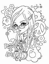 Coloring Pages Peace Jadedragonne Girl Printable Sheets Deviantart Drawings Pullip Girls Colour Doll sketch template