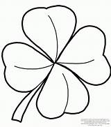 Clover Leaf Four Template Coloring Popular sketch template