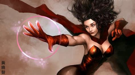 Heroe Comics Magic Scarlet Witch Fantasy Girls