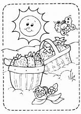 Coloring Strawberry Pages Picnic Strawberries Little Family Worksheets Picnics Basket Sunny Parentune Printable Popular Kids Fruits Books Coloringhome Baskets sketch template