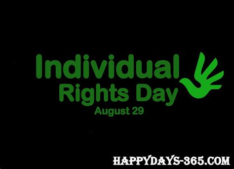 individual rights day august   happy days