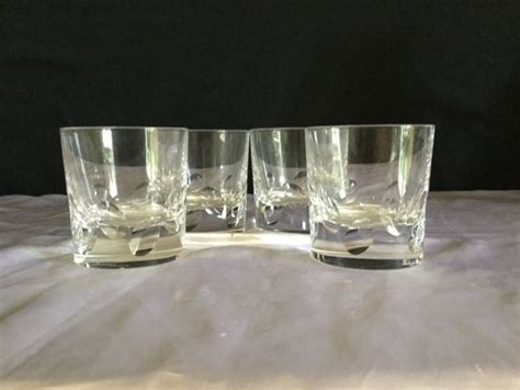 4 Double Old Fashioned Crystal Glasses From Christofle Catawiki
