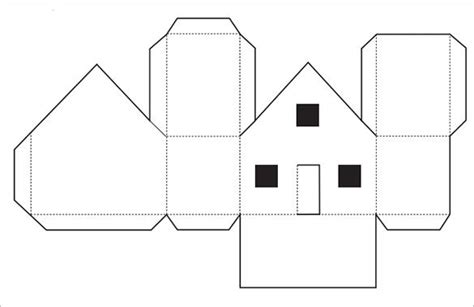 premium templates paper house template house