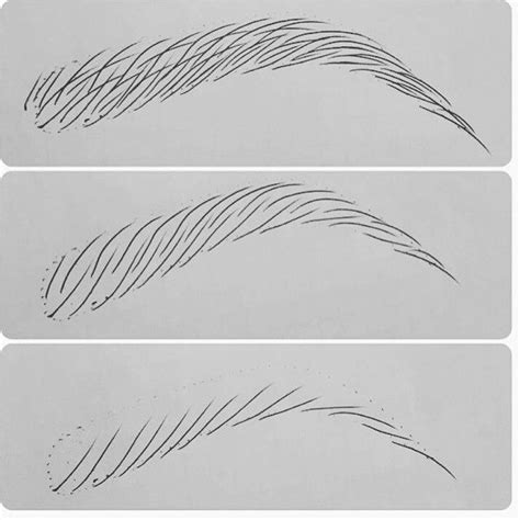 Eyebrow Hair Strokes With New Finish Ink Practice Makes Perfect