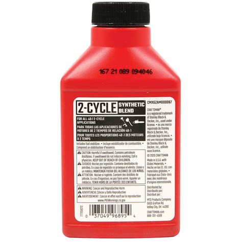craftsman  oz  cycle engines conventional engine oil  lowescom