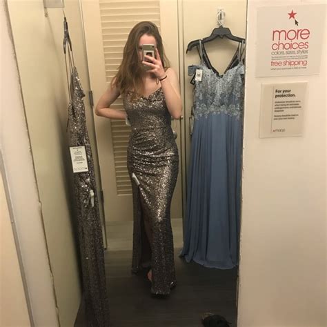 Sherri Hill Dresses Silver Prom Dress Poshmark