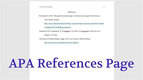 format paper reference page koolporet