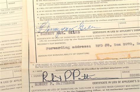 collection  signed military papers featuring world war ii officers ebth