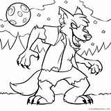 Werewolf Coloring4free Werewolves Coloringsun sketch template