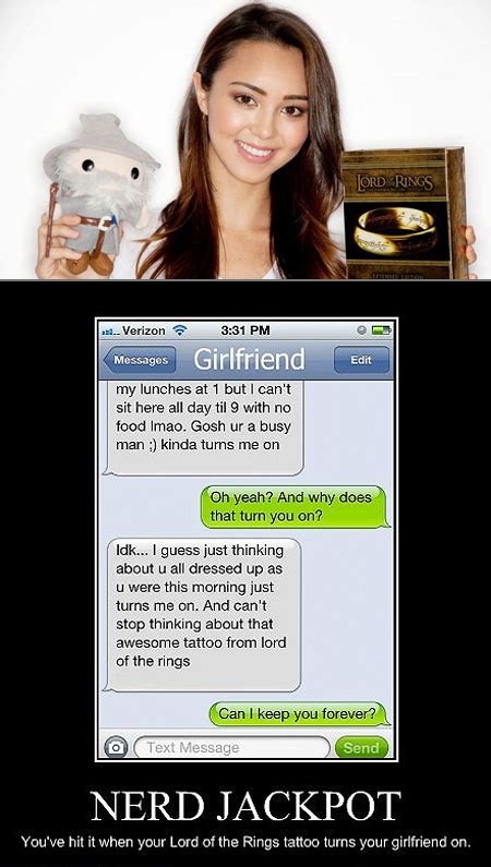 text message shows why geeky girls are easier to please techeblog