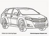 Coloring Toyota Pages Getcolorings Car Surprising Color Police sketch template