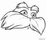 Lorax Coloring Pages Printable Lips Tree Truffula Drawing Mustache Cool2bkids Getcolorings Color Kids Clipartmag sketch template