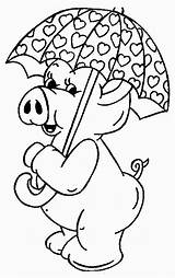 Cochon Colorat Parapluie Purcelusi Guarda Chuva Animale P19 Riscos Imagini Schwein Colorir Desene Planse Porco Porcusori Djur Porquinho Porquinhas Tecido sketch template