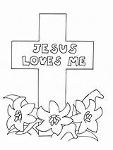 Coloring Cross Pages Catholic Getcolorings sketch template