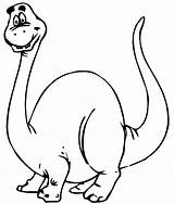 Dinosaur Coloring Pages Kids Cartoon Dinosaurs Line Drawing Cute Clipart Skeleton Printable Rex Toddlers Preschoolers Para Colorear Dinosaurios Colouring Cliparts sketch template