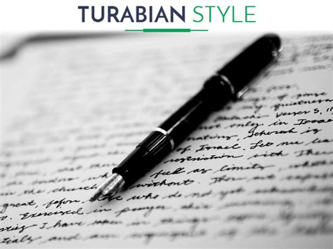 turabian style paper citation formatting