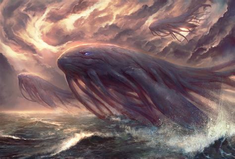 dream gael giudicelli sea creatures art fantasy monster weird creatures