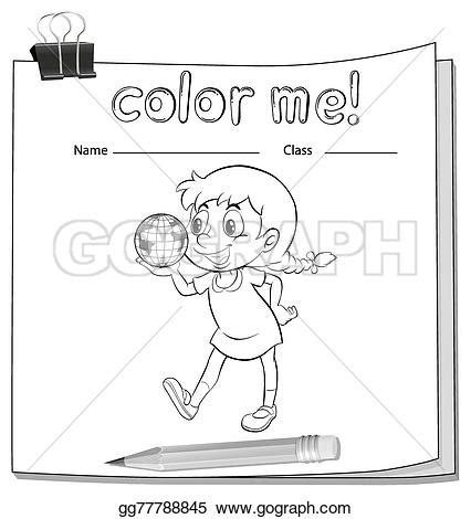 girl  worksheet clipart   cliparts  images