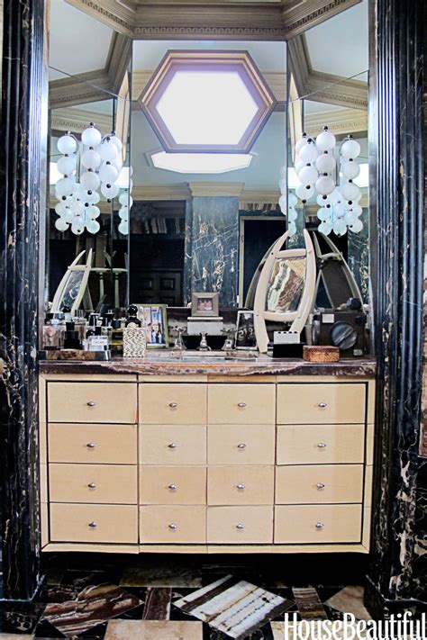 kelly wearstler s bathroom vanity is eccentric funky and a little