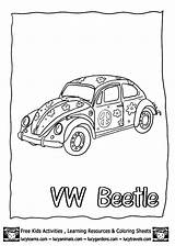 Beetle Vw Lucy sketch template