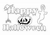 Halloween Happy Coloring Pages Pumpkin Color Printable Colo Getcolorings Scary Sheets sketch template