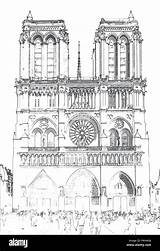 Parigi Cathedral Alamyimages sketch template