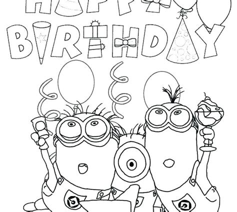 printable happy birthday color pages birthday cake coloring