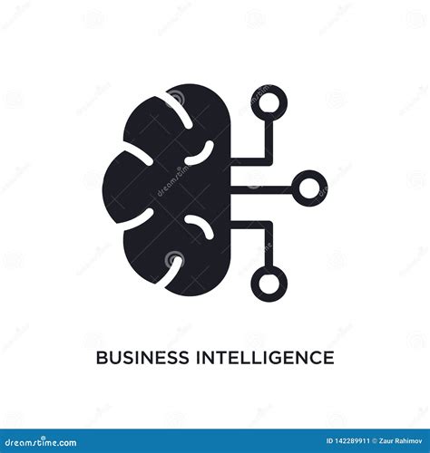 business intelligence isolated icon simple element illustration