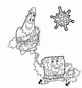 Christmas Coloringhome Squarepants Malvorlagen Sheets Sponge Besuchen sketch template