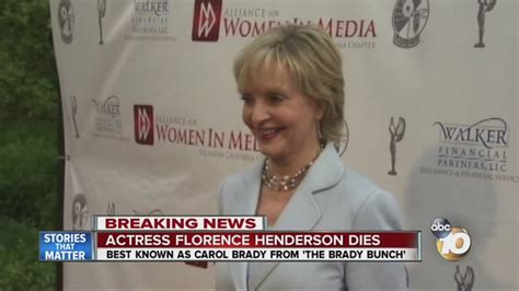 manager florence henderson mom on brady bunch has died kgtv abc10 san diego