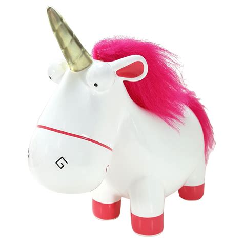 despicable  fluffy unicorn decorative coin bank despicable