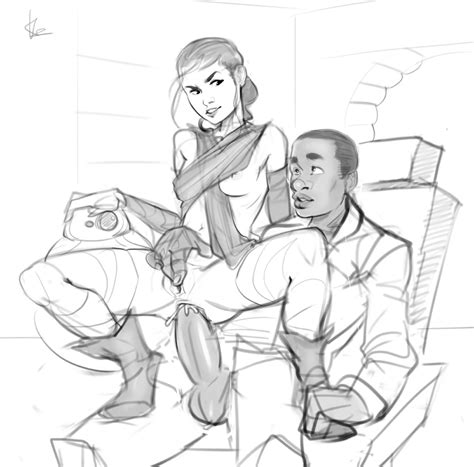 sketch rey and finn star wars ep vii by kaztor08 hentai foundry