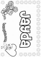 Jayda Coloring Pages Color Hellokids Print Online Names sketch template