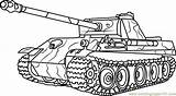 Tank Tiger Drawing Coloring Army Pages Getdrawings Print sketch template