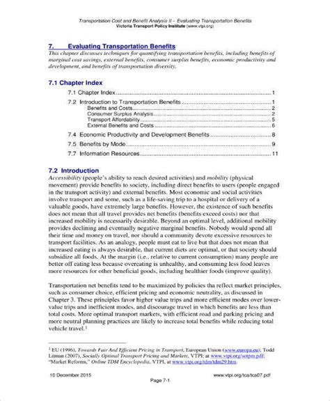 freight cost analysis templates word