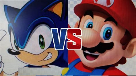 Sonic Vs Mario Epic Battle Plush Youtube