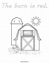 Coloring Red Barn Twistynoodle Noodle Twisty sketch template