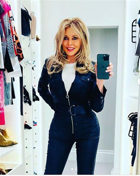 carol vorderman 62 dons skintight jumpsuit as she goes for what the